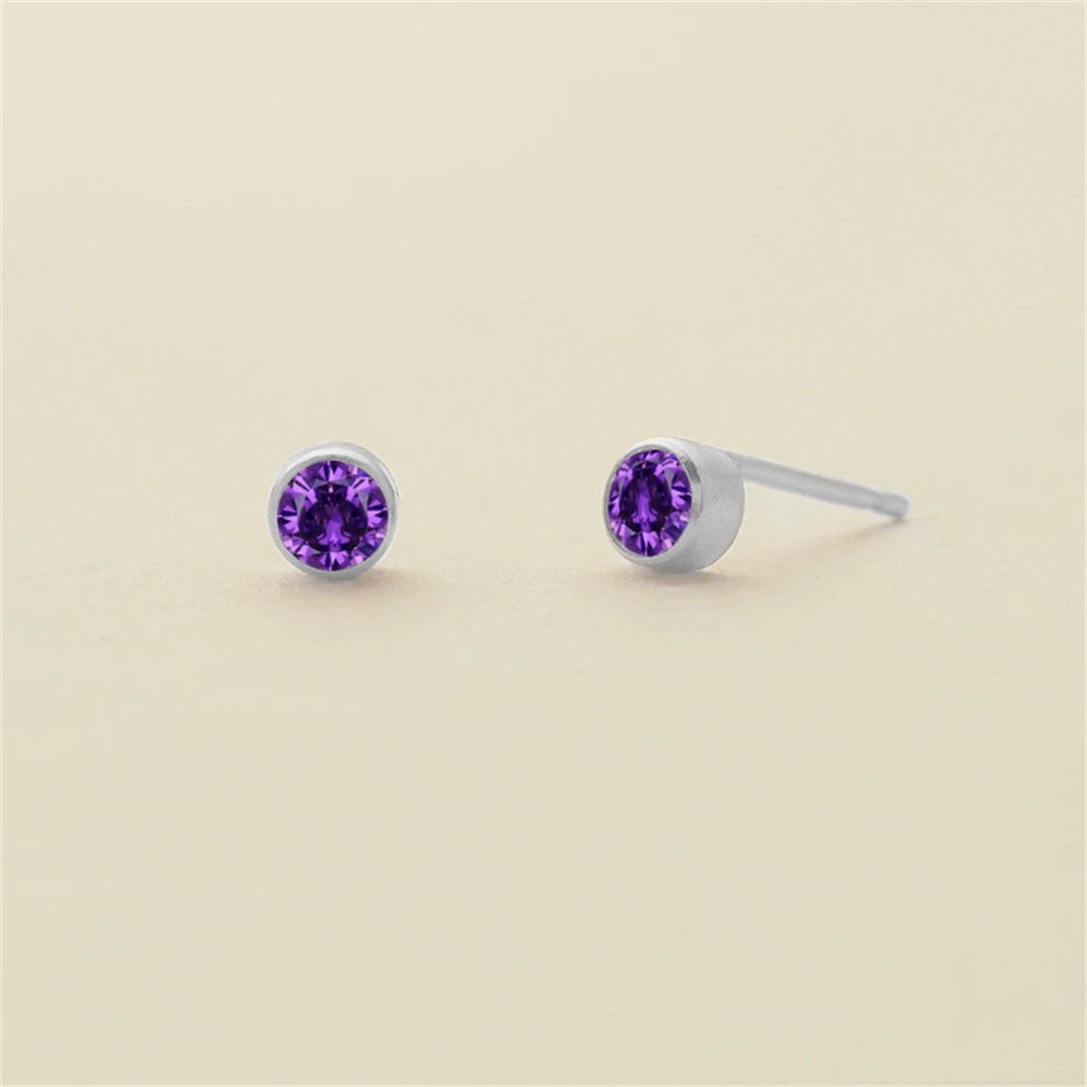 Birthstone Stud Earrings