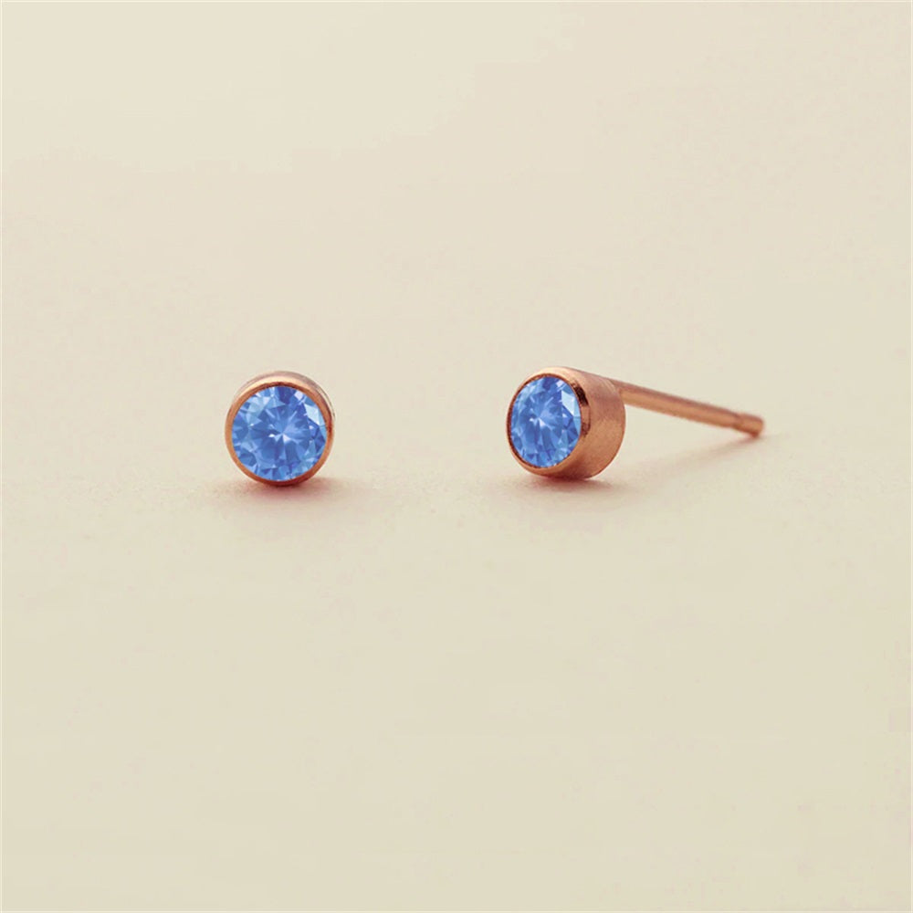 Birthstone Stud Earrings
