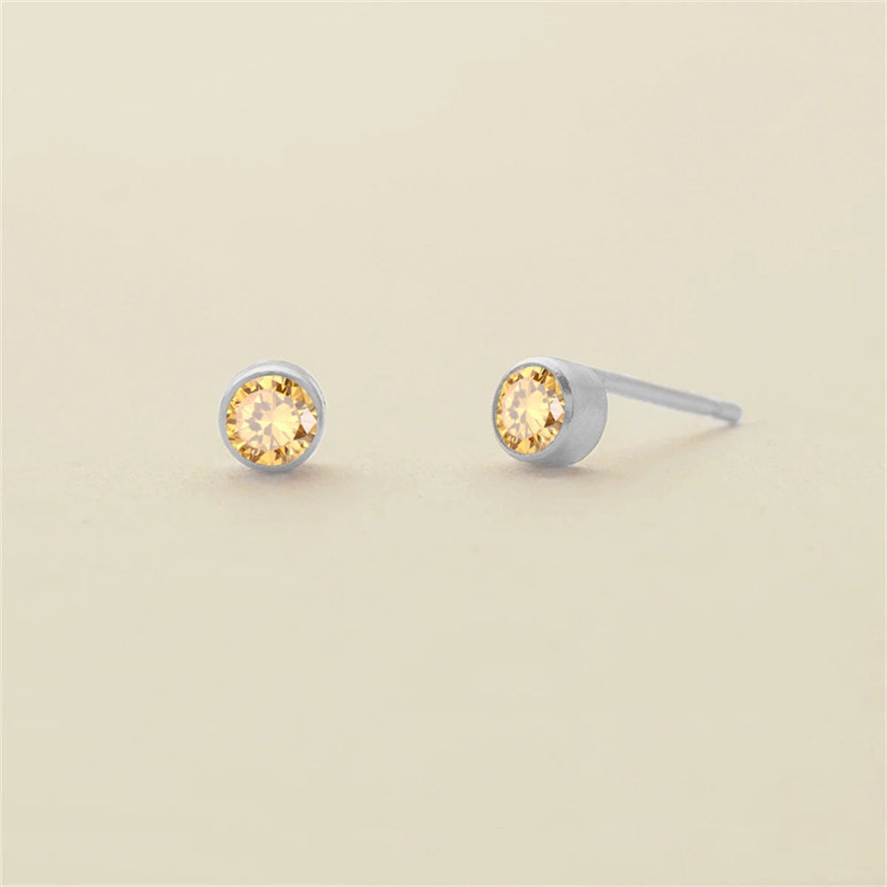 Birthstone Stud Earrings