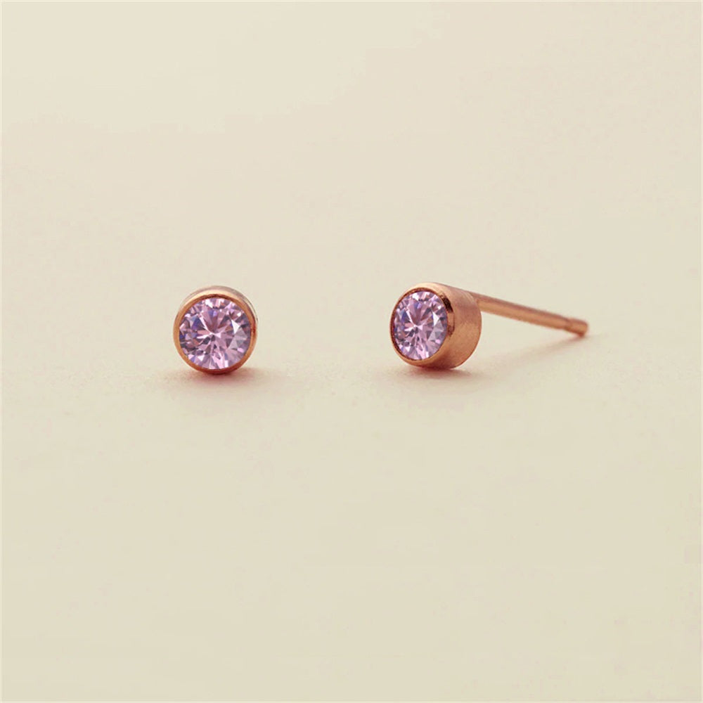 Birthstone Stud Earrings