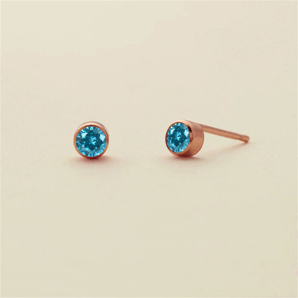 Birthstone Stud Earrings