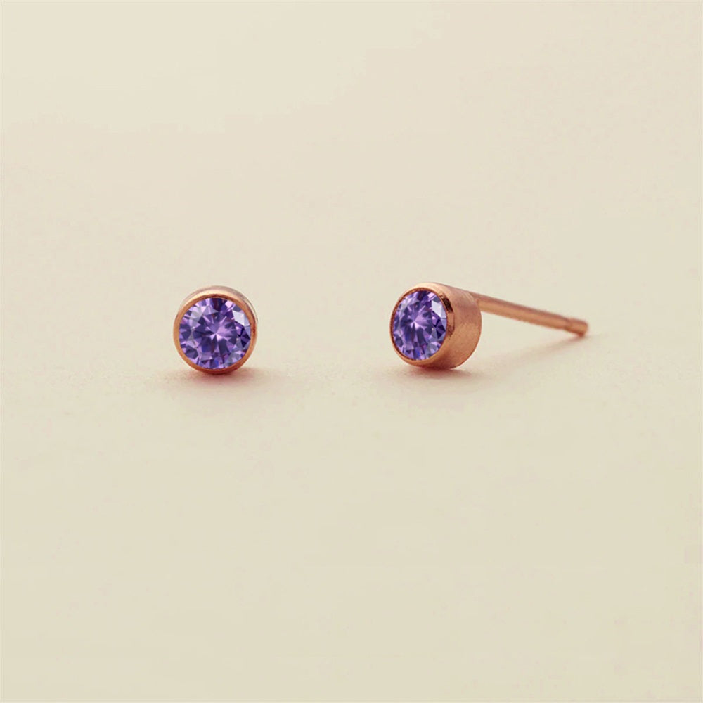 Birthstone Stud Earrings