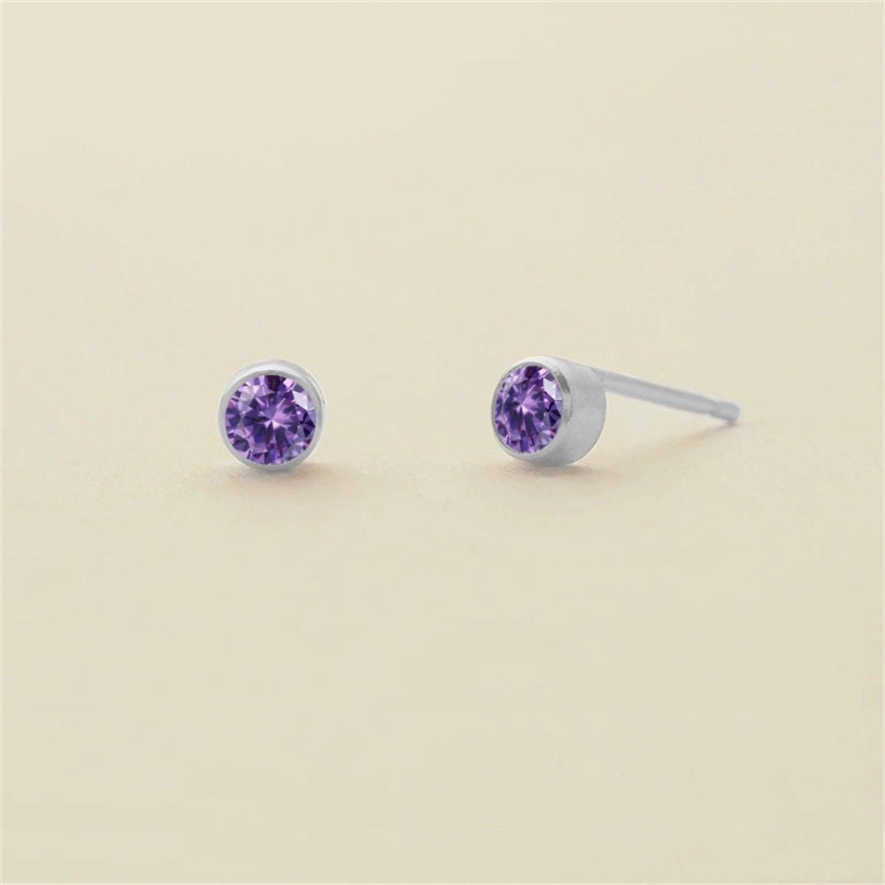 Birthstone Stud Earrings