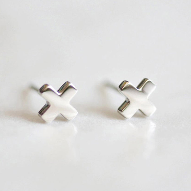 X Stud Earrings