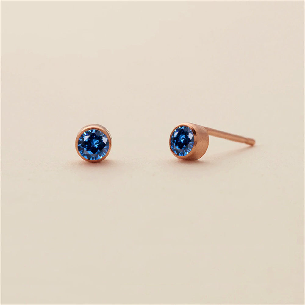 Birthstone Stud Earrings