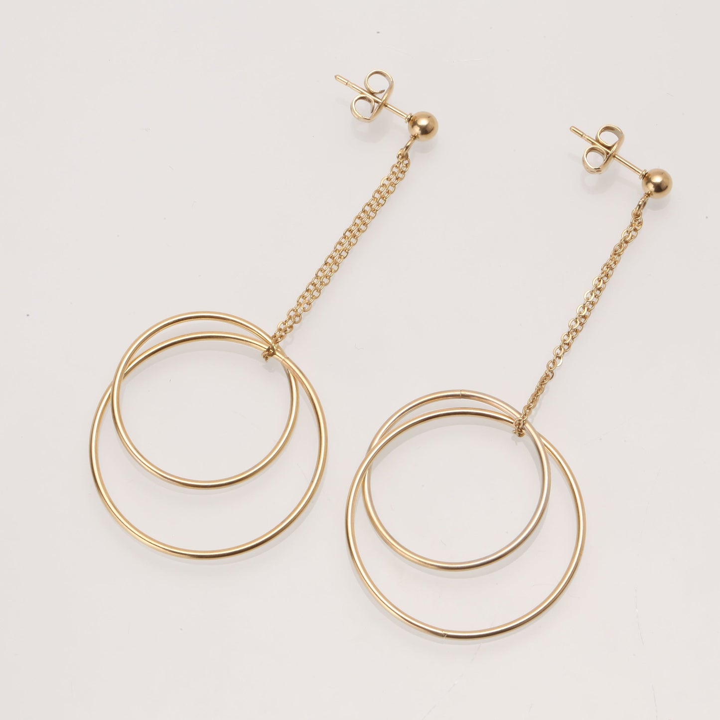 SAMPLE: Double Unity Drop Earrings