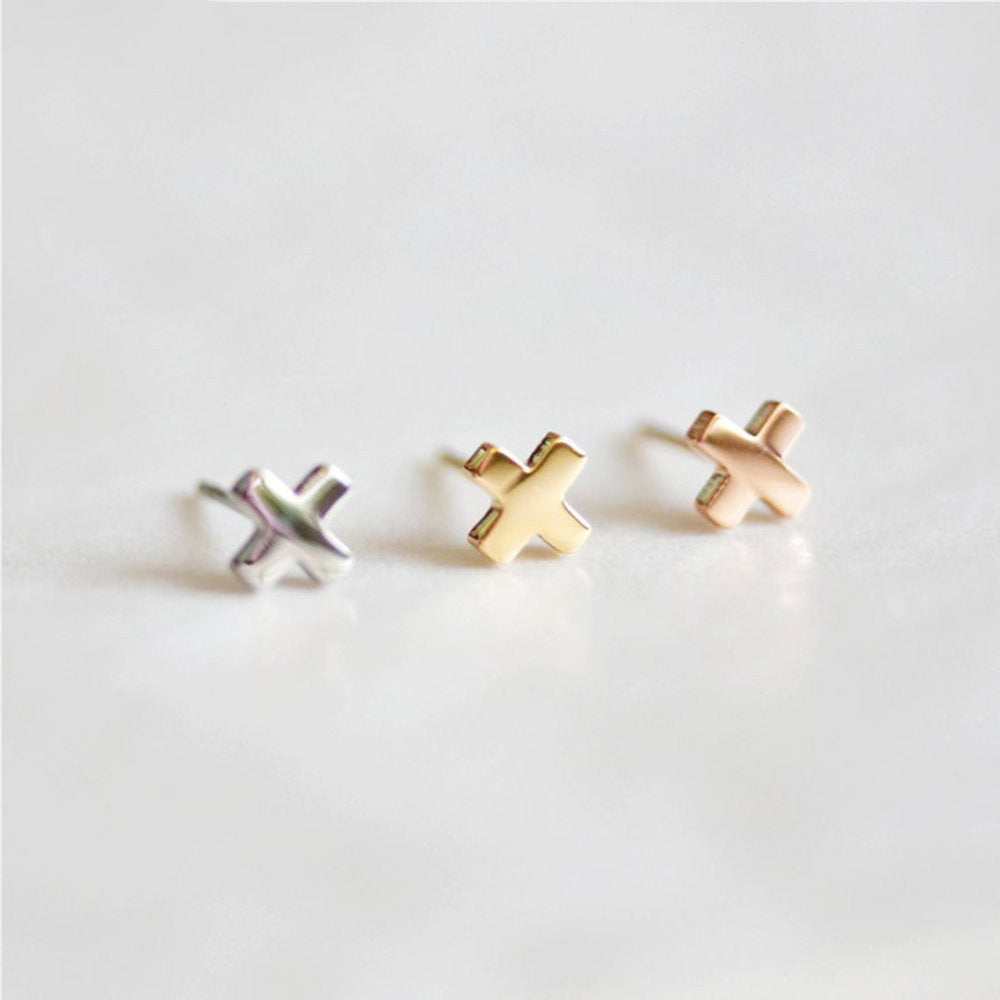 X Stud Earrings