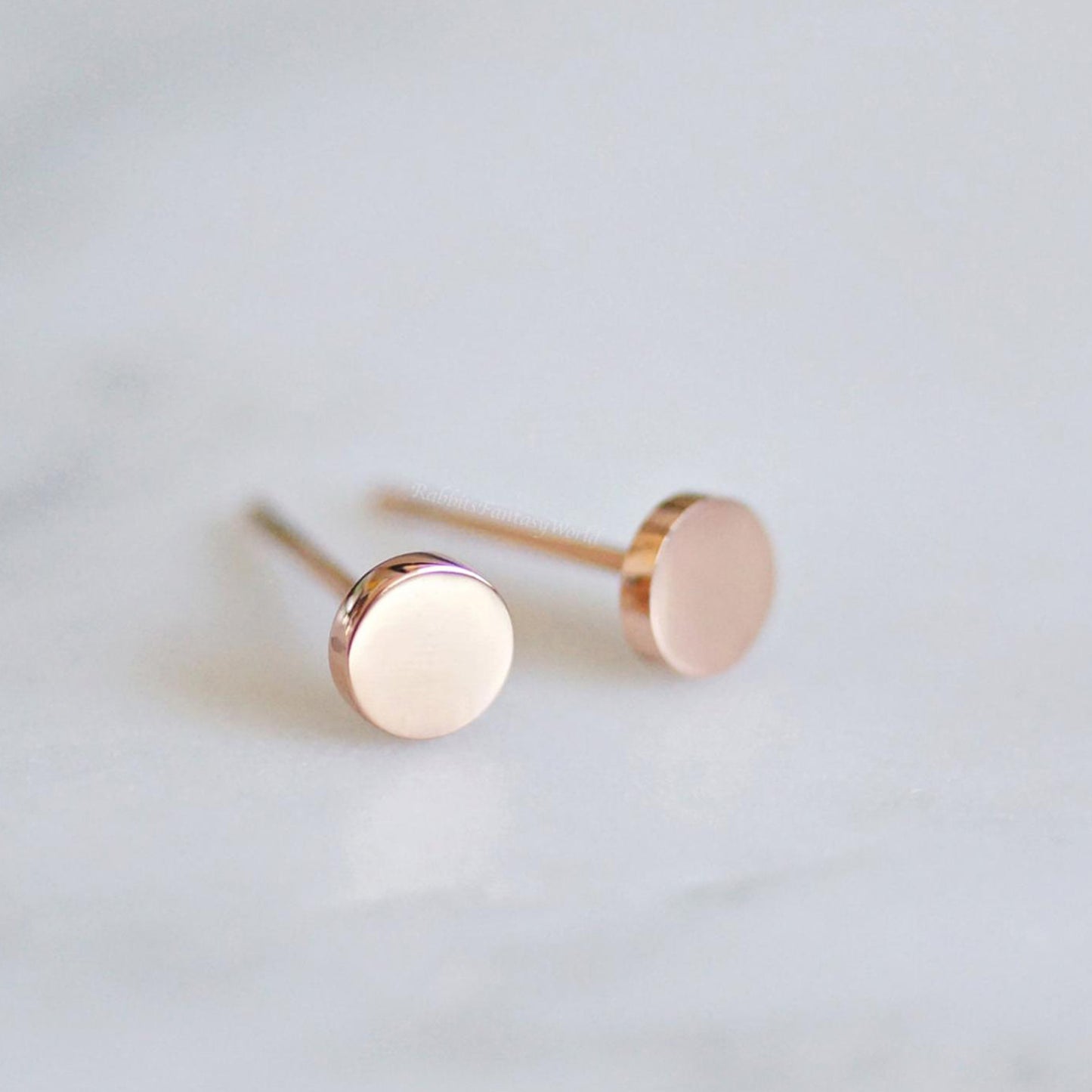 Circle Stud Earrings