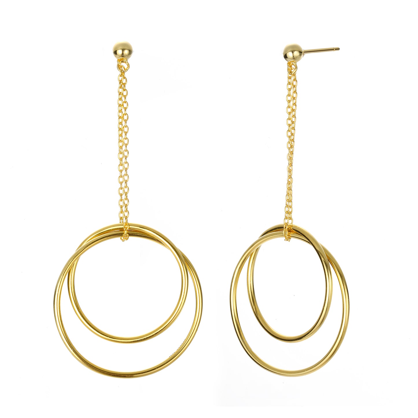 SAMPLE: Double Unity Drop Earrings