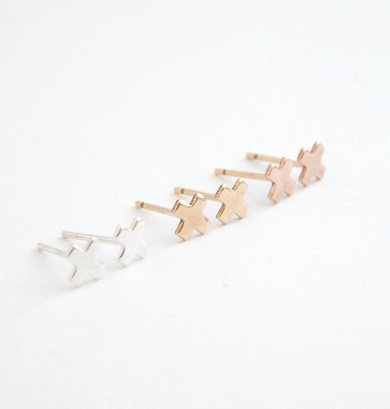 X Stud Earrings
