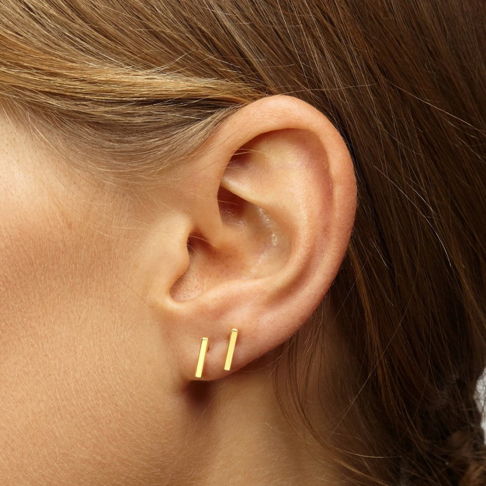 Luxe Bar Stud Earrings