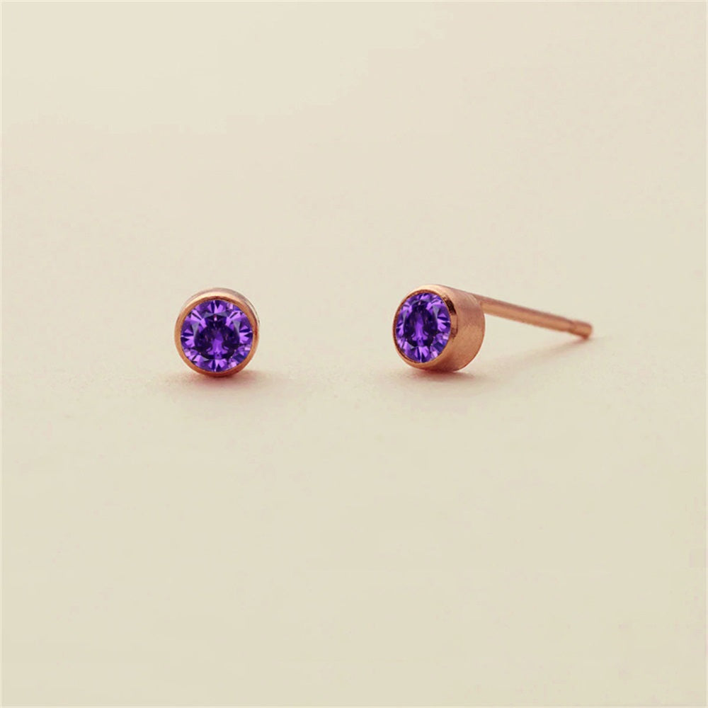 Birthstone Stud Earrings
