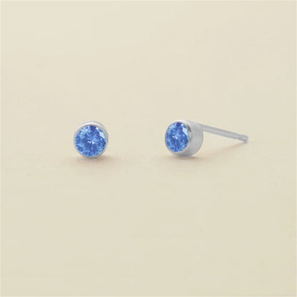 Birthstone Stud Earrings