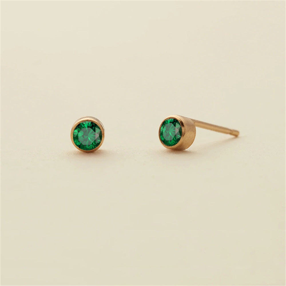 Birthstone Stud Earrings