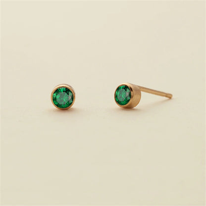Birthstone Stud Earrings