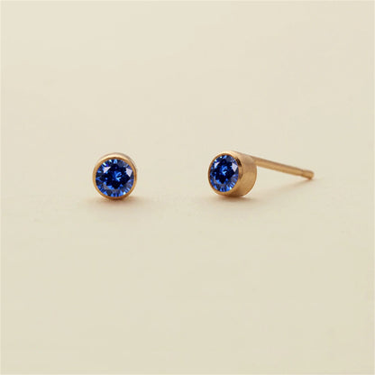 Birthstone Stud Earrings