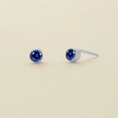 Birthstone Stud Earrings