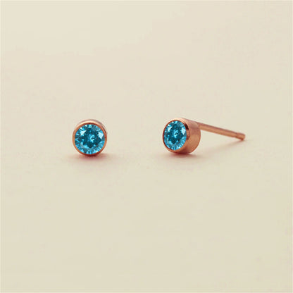 Birthstone Stud Earrings