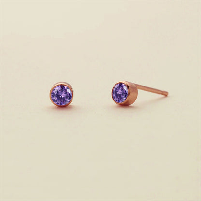 Birthstone Stud Earrings