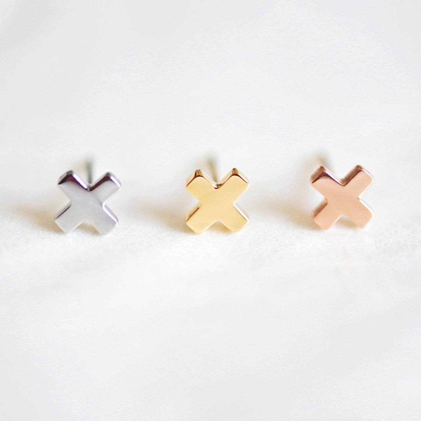 X Stud Earrings