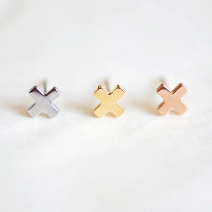 X Stud Earrings