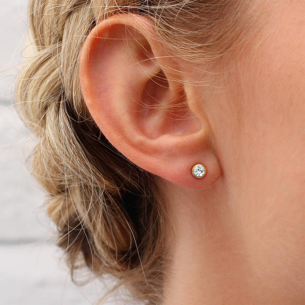 Birthstone Stud Earrings