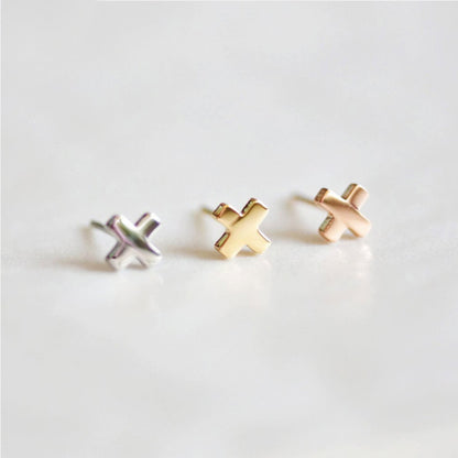 X Stud Earrings