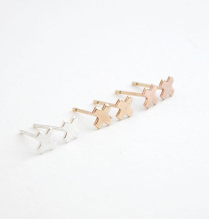 X Stud Earrings