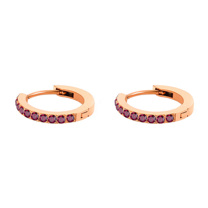 SAMPLE: Birthstone Pave Ruby Earrings